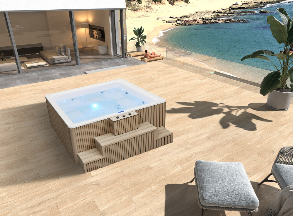 Большой уличный гидромассажный спа-бассейн Victoria Star VS-SP2800