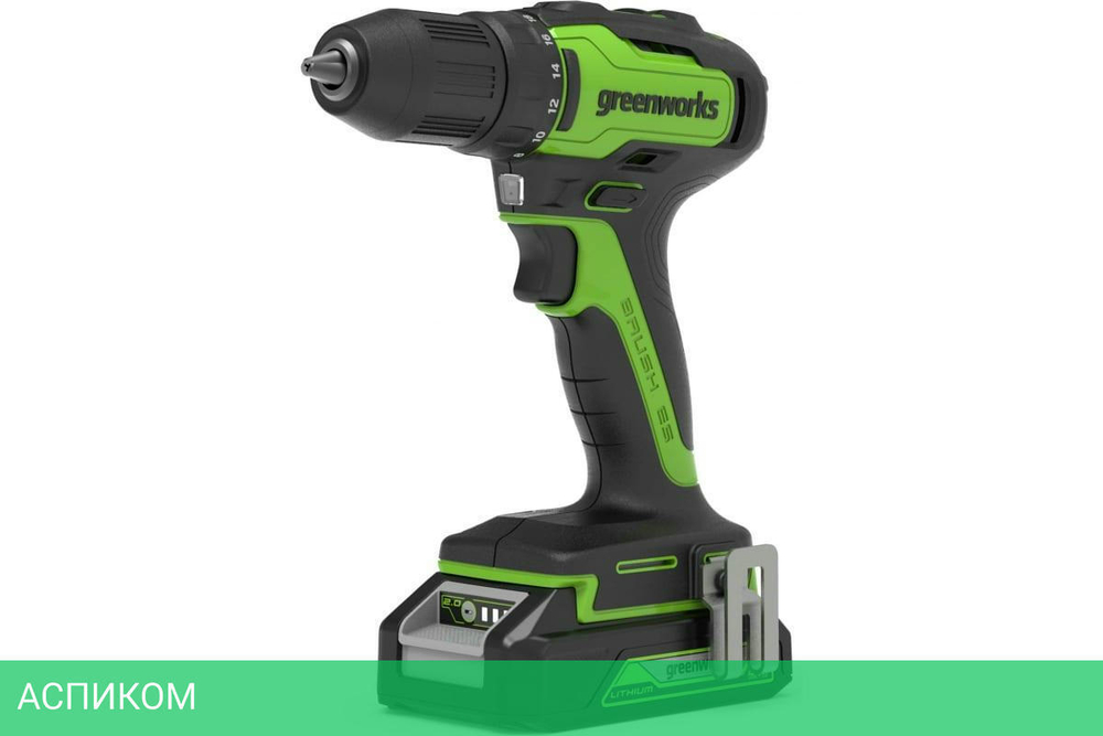 Дрель-шуруповерт Greenworks GD24DD35K2 (3704007UA)