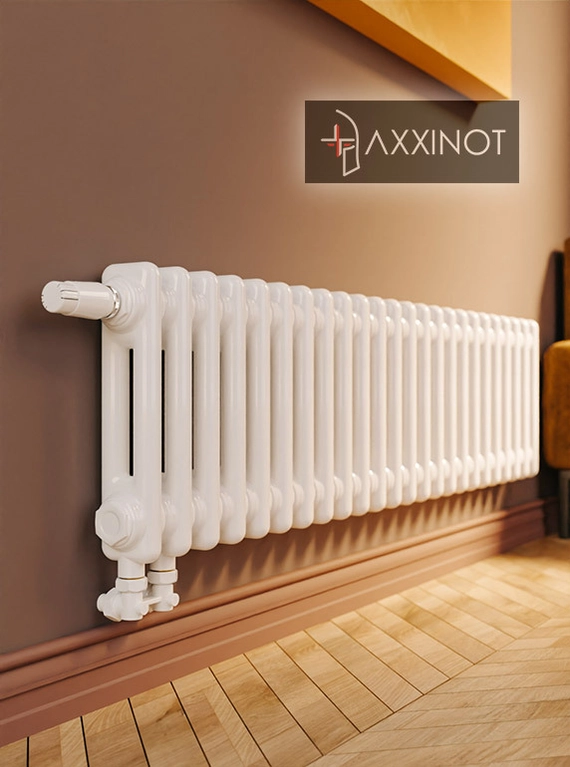 Axxinot Sentir 2020 - двухтрубный трубчатый радиатор высотой 200 мм, нижнее подключение с термовентилем