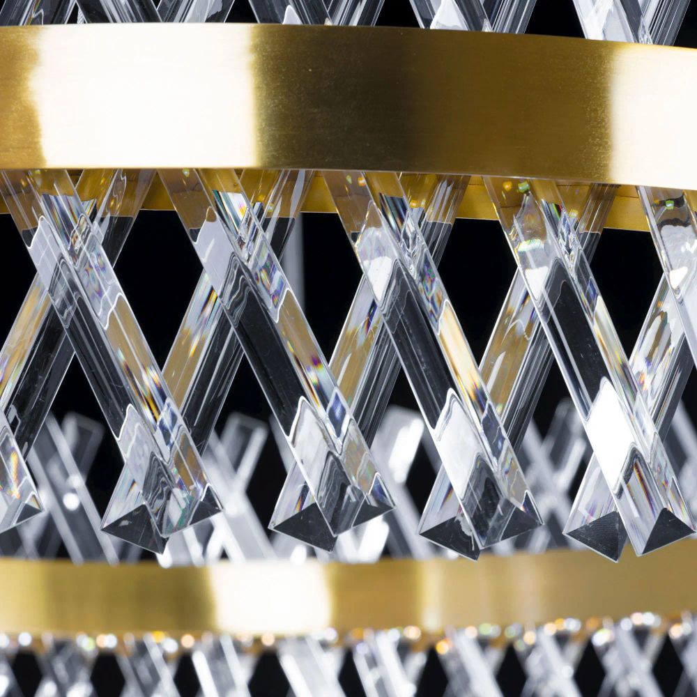 Citilux Ричард CL336103 LED Люстра хрустальная с пультом Бронза