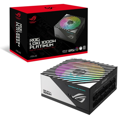 Блок питания ASUS 1000W ROG-LOKI-1000P-SFX-L-GAMING, модульный, RGB, 16 Pin PCIe 5.0, 80 PLUS Platinum (90YE00N1-B0NA00)