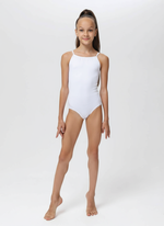 Купальник гимнастический на тонких лямках