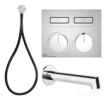 Термостат Gessi HI-FI, до 2-х функций одновременно, встраиваемый, цвет Chrome