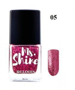 Relouis Лак для ногтей Ms.Shine тон 05 SPARKLY RUBY 6мл
