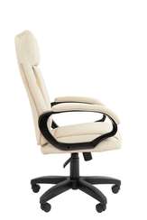 Офисное кресло Chairman 794LT Россия чер.пласт экокожа светло-бежевая