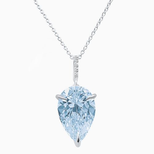 Серебряный кулон с голубой подвеской (Fancy Blue)