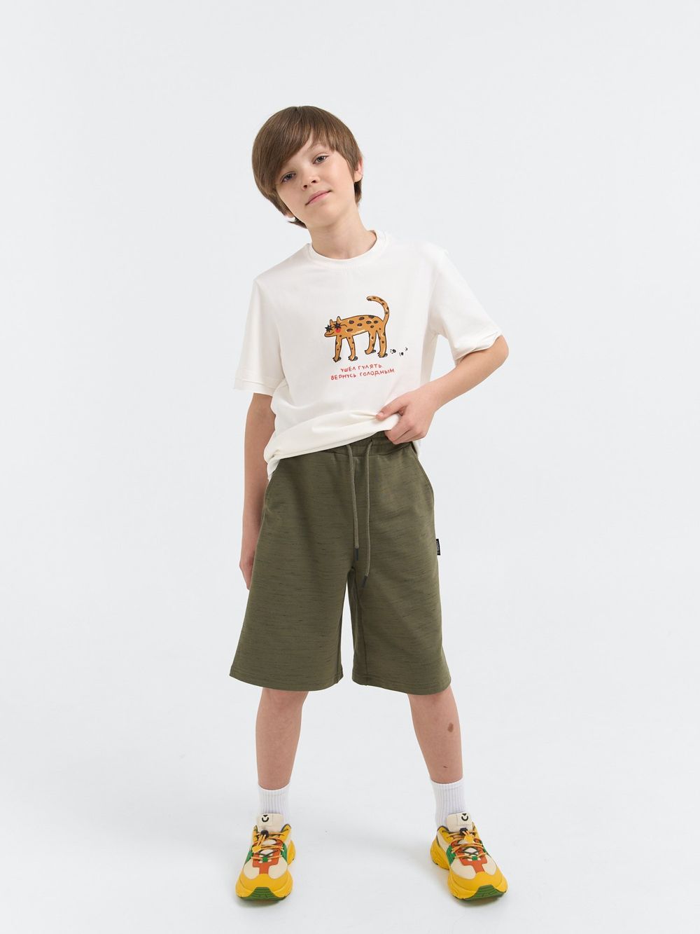 Шорты бермуды "Хаки" 7+