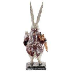 GAEM Фигурка декоративная "Кролик" с часами (LR44x1), L15 W12 H37,5 см