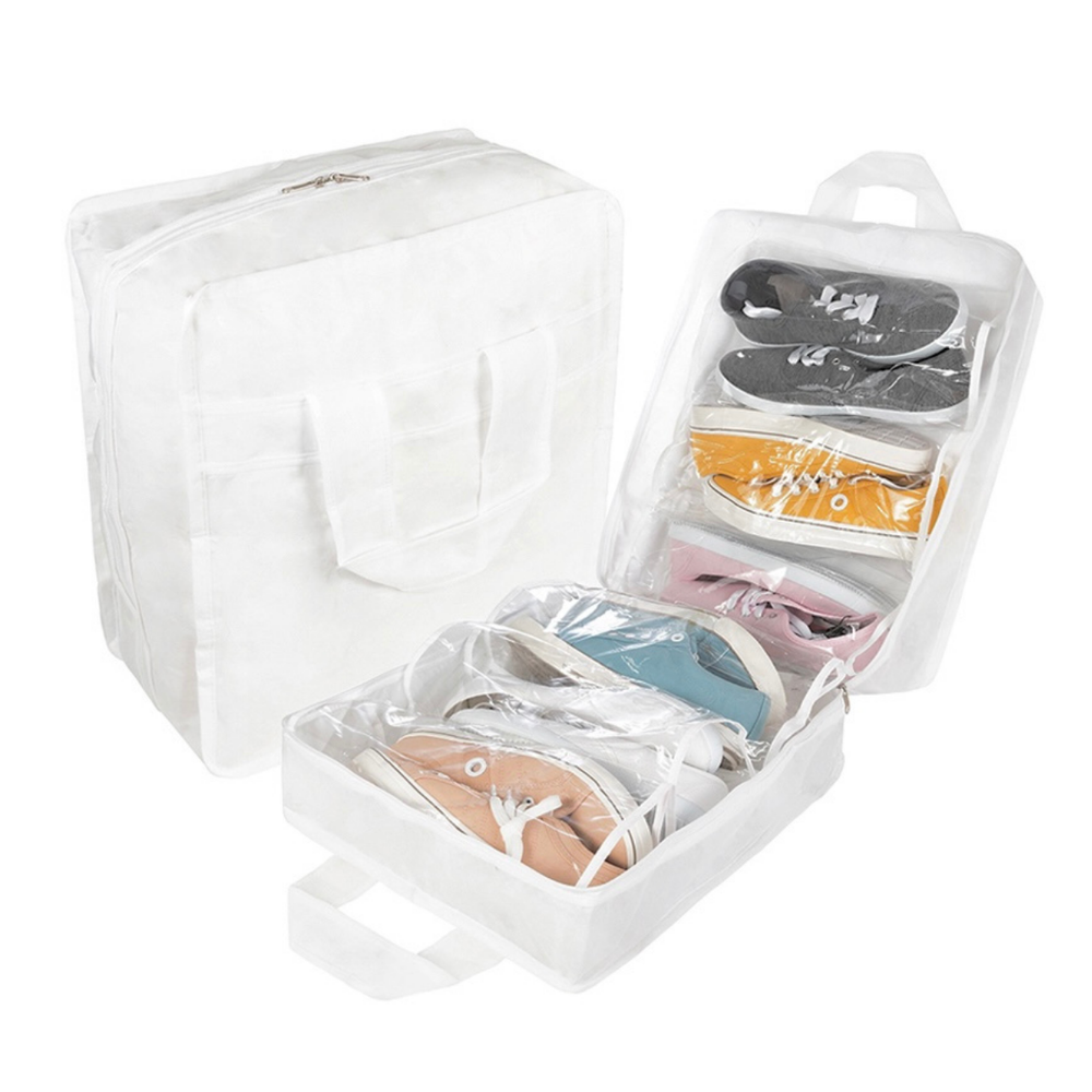 Чемодан для обуви 35х40х20 см, 6 ячеек, Санторини