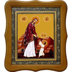 Первые шаги Иисуса Христа. Икона на холсте.