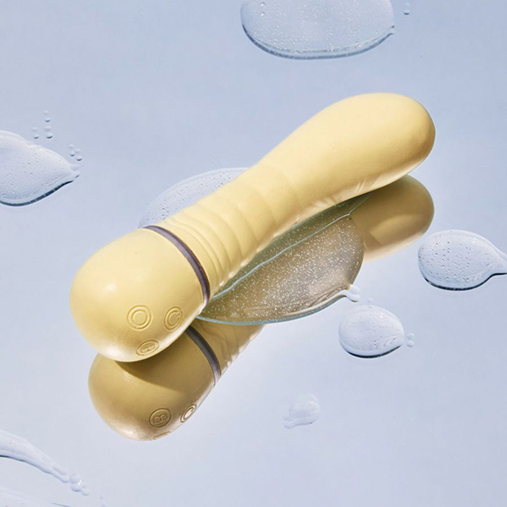 Желтый вибратор G-точки 17,5см Friday Bae Shibae Toys BAE01T01