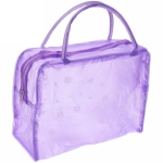 Косметичка «Adventure - Feathers», ромашки, цвет фиолетовый 24*17см