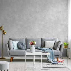 Фотообои бетон лофт "Текстура бетона" 105см x 270см флизелин премиум моющиеся, GradientArt CSE105270LG