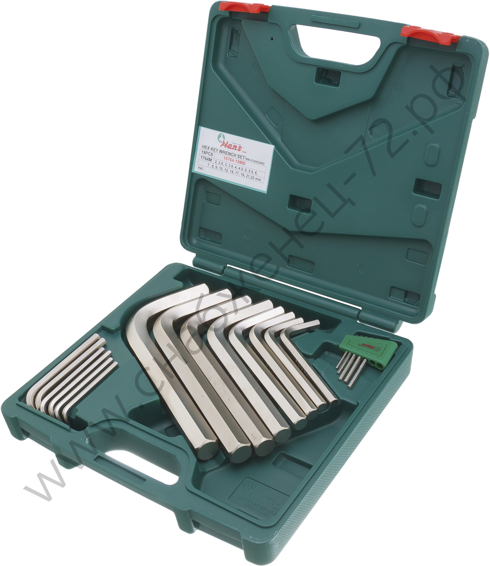 16764-19MB набор Г-шестигранников 2-22 мм, 19 пр.