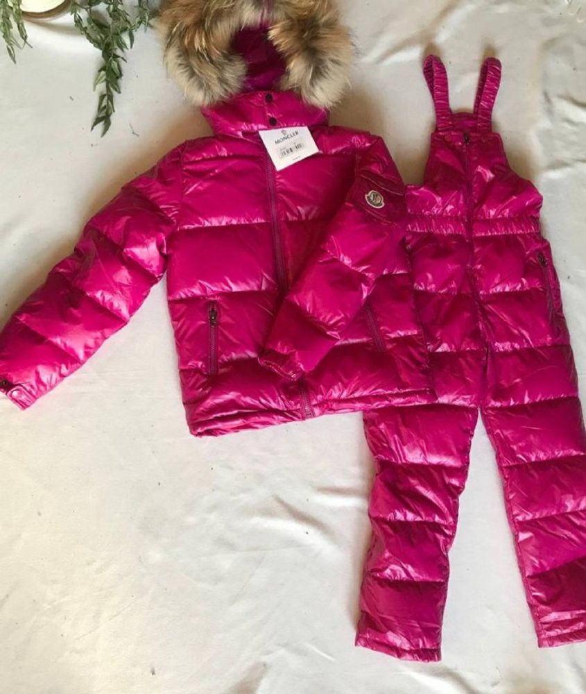 Детский брендовый зимний костюм Buba Moncler Fuchsia