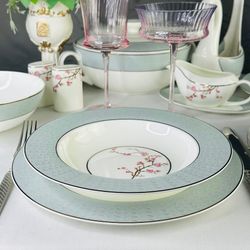 Lenardi 145-634 Набор из 6 глубоких тарелок 23см САКУРАуп.(х6)Костяной фарфор