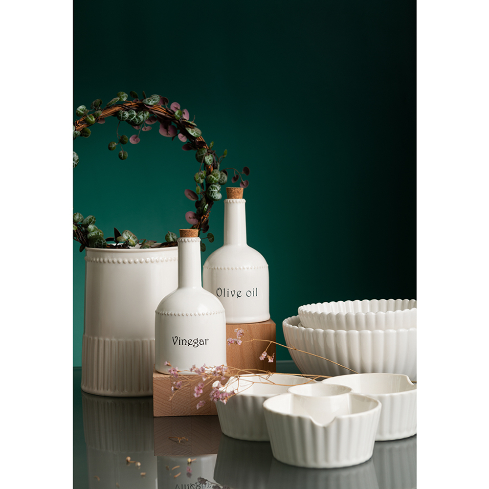Бутылка для уксуса белого цвета из коллекции kitchen spirit, 250 мл