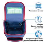 Ранец ПИФАГОР BASIC, с эргономичной спинкой, "Champion", 35х28х18 см, 270685