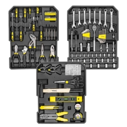 Набор инструментов 186пр. 1/4''1/2''(6-гр.) (4-30мм) ''Дорожный кейс'' WMC TOOLS WMC-WMC186-3