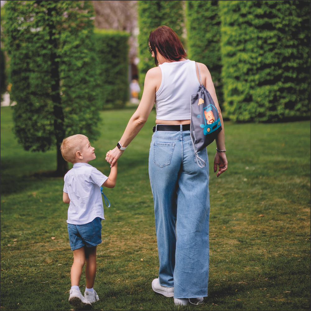 Мешок для сменки. Львенок в машинке