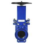 Knife gate valve Elephant GGG40-SS304-NBR-2W-W, body material - cast iron GGG40, knife material - stainless steel AISI 304, seal - NBR, handwheel operated