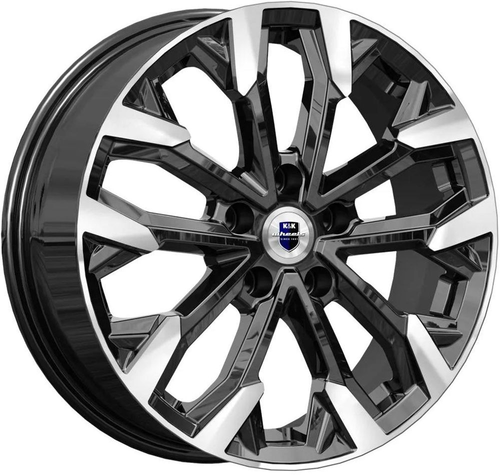 K&amp;K Морейн 6.5x17 5x100 ET 38 Dia 57.1 (алмаз черный)