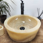 Раковина из оникса Drum Yellow Small DO-60971 40*40*16