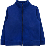 Джемпер д/мальчика на замке флис 1521600104 р.122-128 т.синий (Юлла)