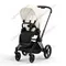 Прогулочная коляска Cybex Priam IV Off White шасси Matt Black