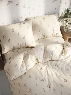 Наволочка комплект 2шт перкаль Сказка "Гербарий Эко" 50x70 см на молнии