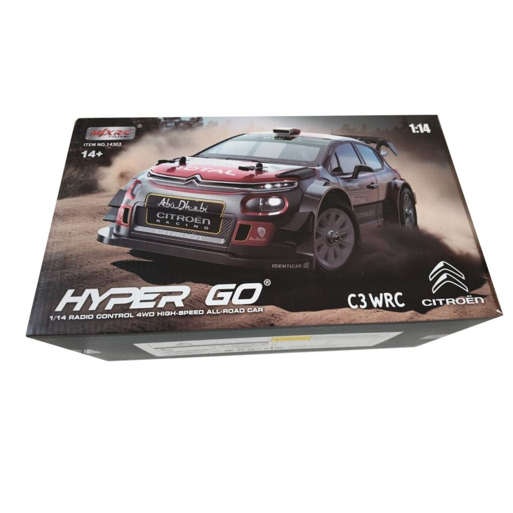 Радиоуправляемая машина для дрифта 1:14 MJX Hyper Go Citroen C3 14303 Brushless 4WD, LED, MJX-14303