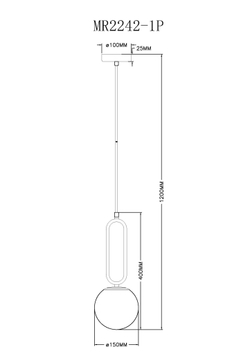 Подвесной светильник MyFar Pierre MR2242-1P