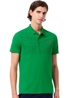 Мужское теннисное поло Lacoste Tennis x Novak Djokovic - pine green