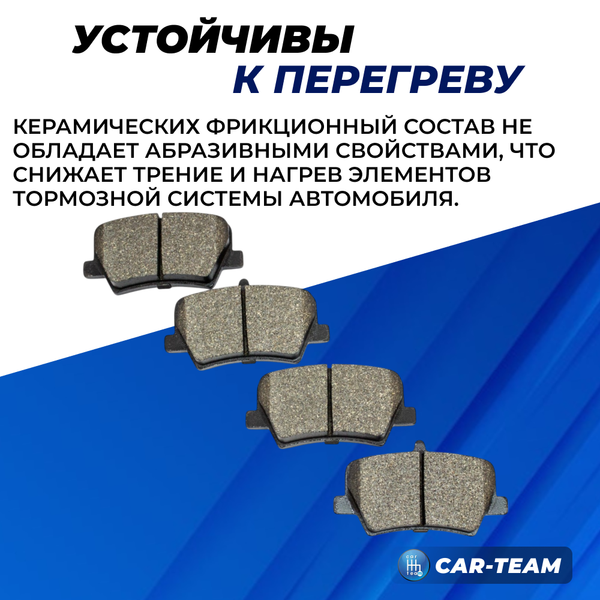 Колодки тормозные задние (керамические) Geely Monjaro, Tugella, Volvo XC40 (арт. ZCP-1020)