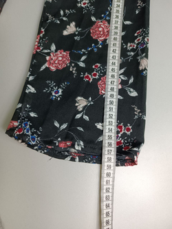 Платье цветочное с ассиметричным воротом 54 размер