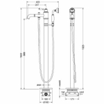 Смеситель для ванны Aquatek Классик AQ1545MB Черный матовый