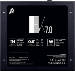 Блок питания 1STPLAYER FK 750W / ATX 2.4, APFC, 120mm fan / PS-750FK
