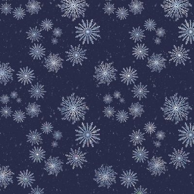 Снежинки зимний новогодний принт на синем