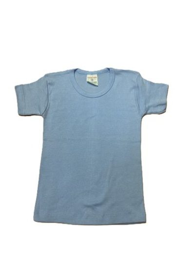 Футболка на мальчика голубого цвета из 100% хлопка производства Турция на рост 98-104 см