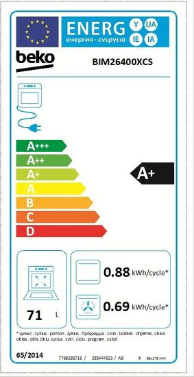 Электрический духовой шкаф Beko BIM 26400 XCS