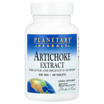 Planetary Herbals, экстракт артишока, 60 таблеток