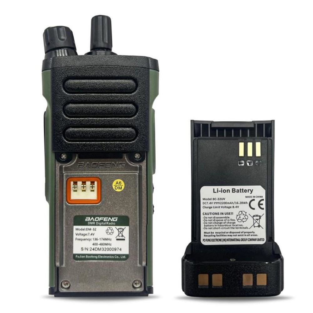 Baofeng DM-32 10W, 2500 mAh, AES256 , Type-C