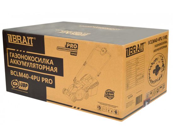 Газонокосилка аккумуляторная BRAIT BCLM40-4PU PRO
