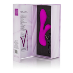 Перезаряжаемый фиолетовый вибромассажер Vr3 - 16,5 см. (Цвет: фиолетовый)