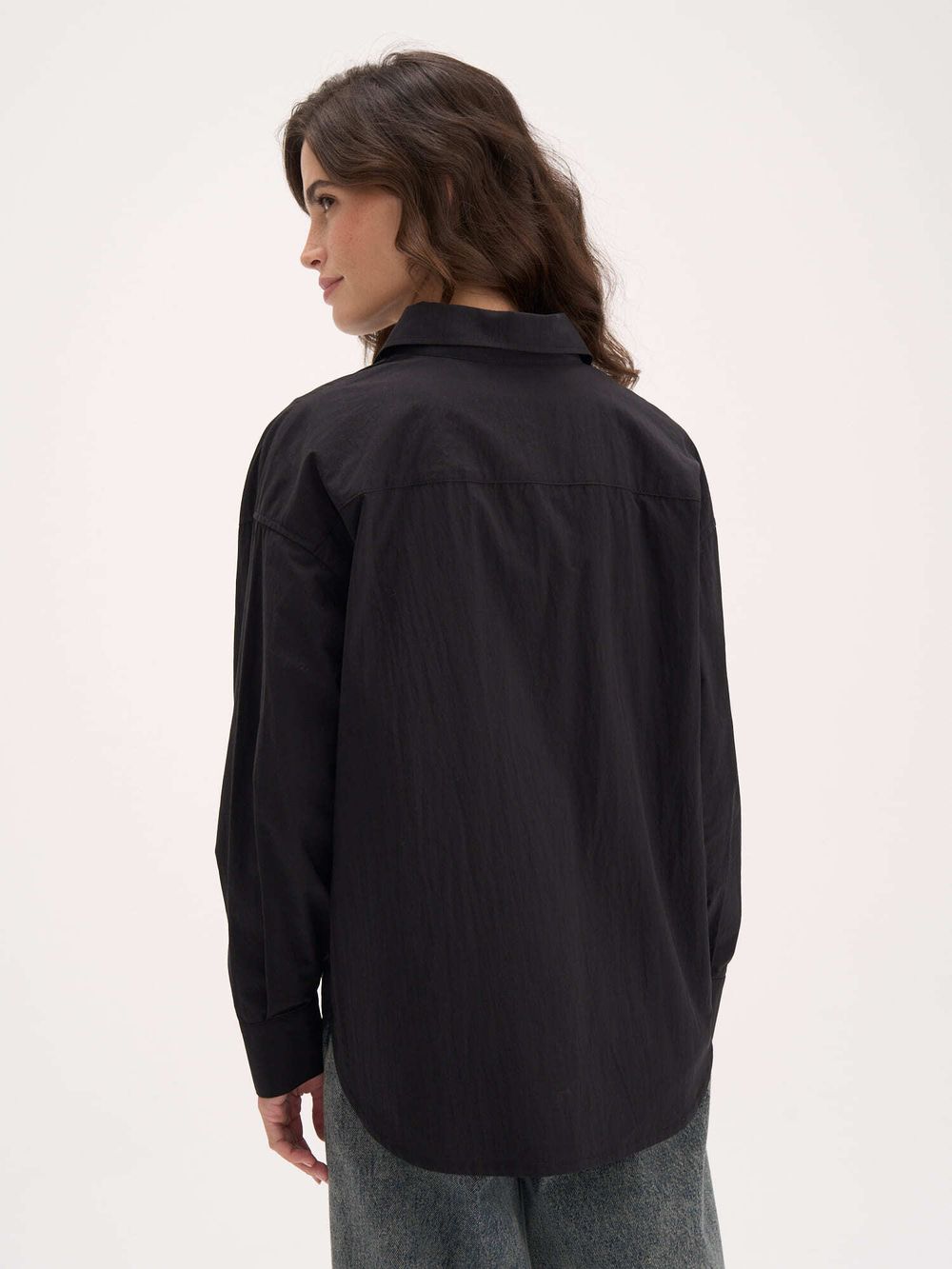 Рубашка из 100% хлопка "Уголь" женская