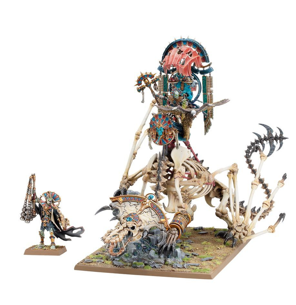Warhammer The Old World - Tomb King on Necrolith Bone Dragon