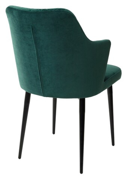 Стул М-City DISAUR Герман (Herman) Зеленый 19, Велюр, Черный каркас