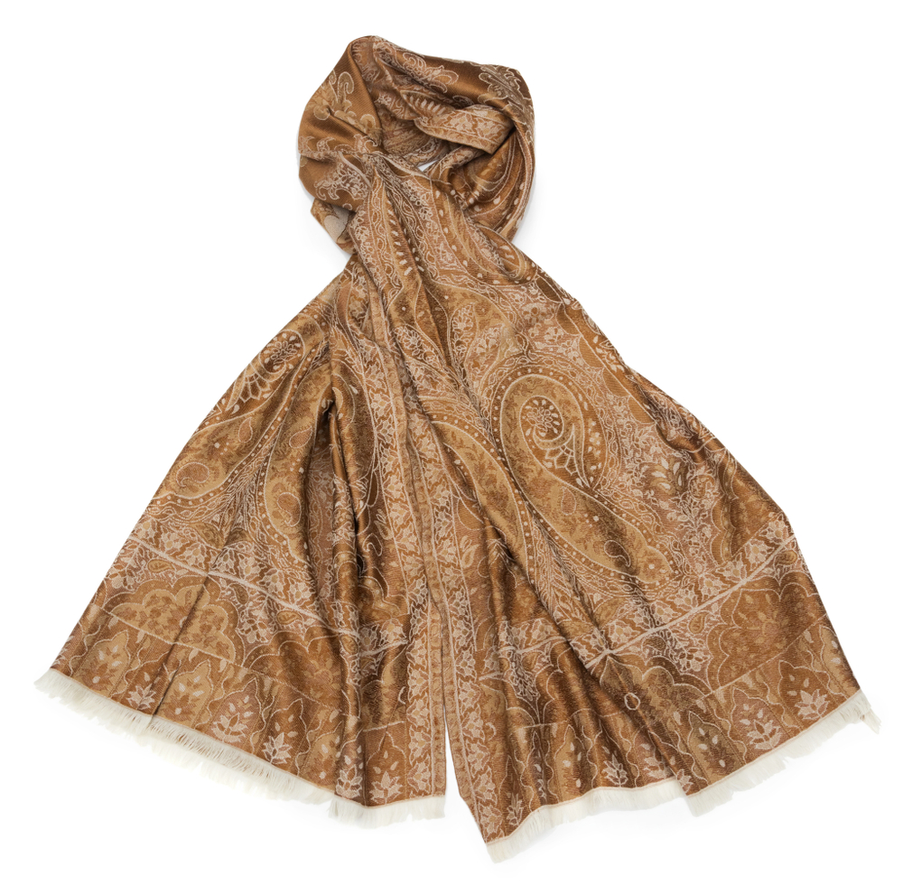 Плед-палантин 70х200 AM Paris Nimes медный