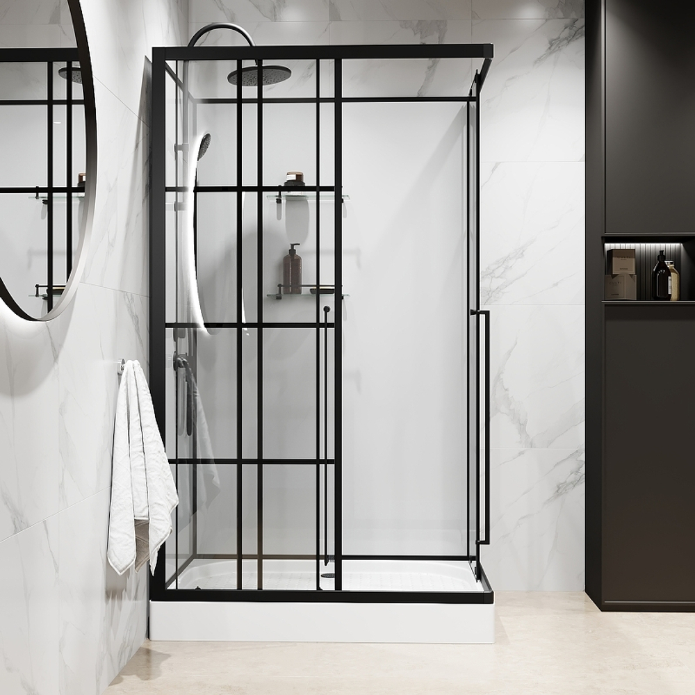 Душевая кабина Niagara Standart 120x80 L ST120/80/15QL/KL/BKT без гидромассажа