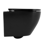 BLACK ESTELLA RIMLESS Безободковый подвесной унитаз EWC700-121B